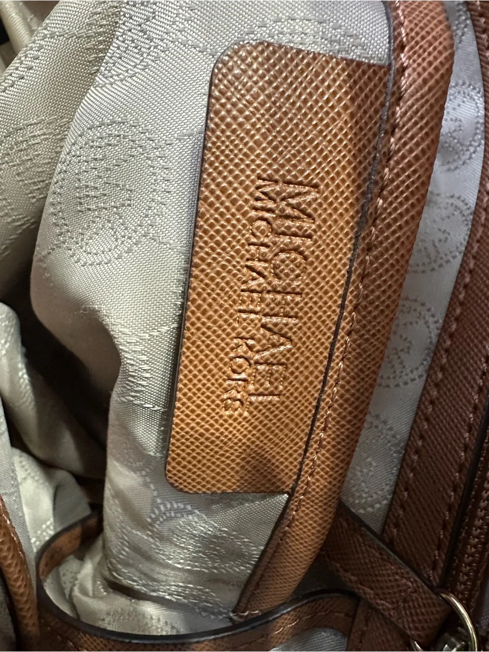 Michael Kors Burgundy Tote with Gold Hardware